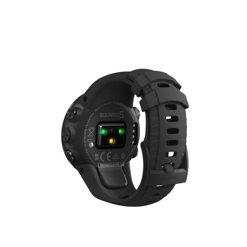 Multisport gps-horloge met hartslagmeting 5 All Black