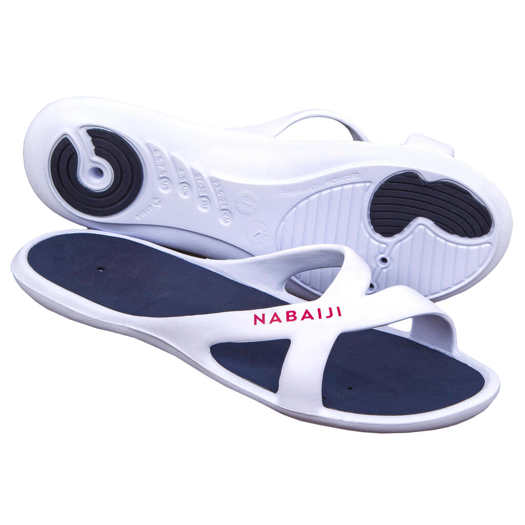 Pool Sandals - Slap 500 - White Blue