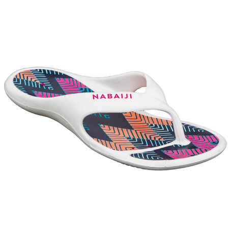 Women's Pool Flip-Flops TONGA 500 CHEV White