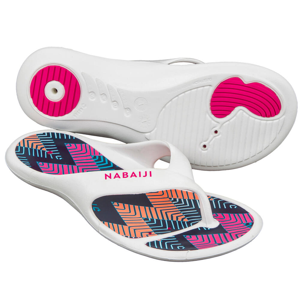 Tong Femme Piscine TONGA 500 CHEV Blanc
