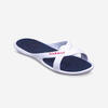 Badelatschen Slap 500 weiss/blau 