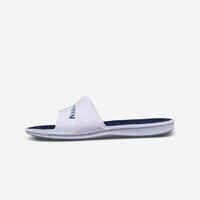 Men's pool sandals - Slap 500 - White blue