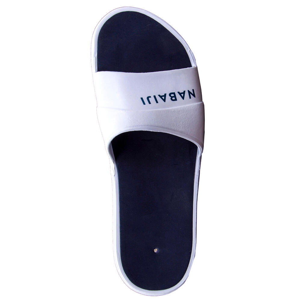 Men's pool sandals - Slap 500 - White blue