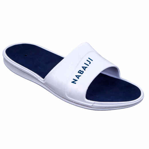
      MEN'S POOL SANDALS SLAP 500 - WHITE BLUE
  