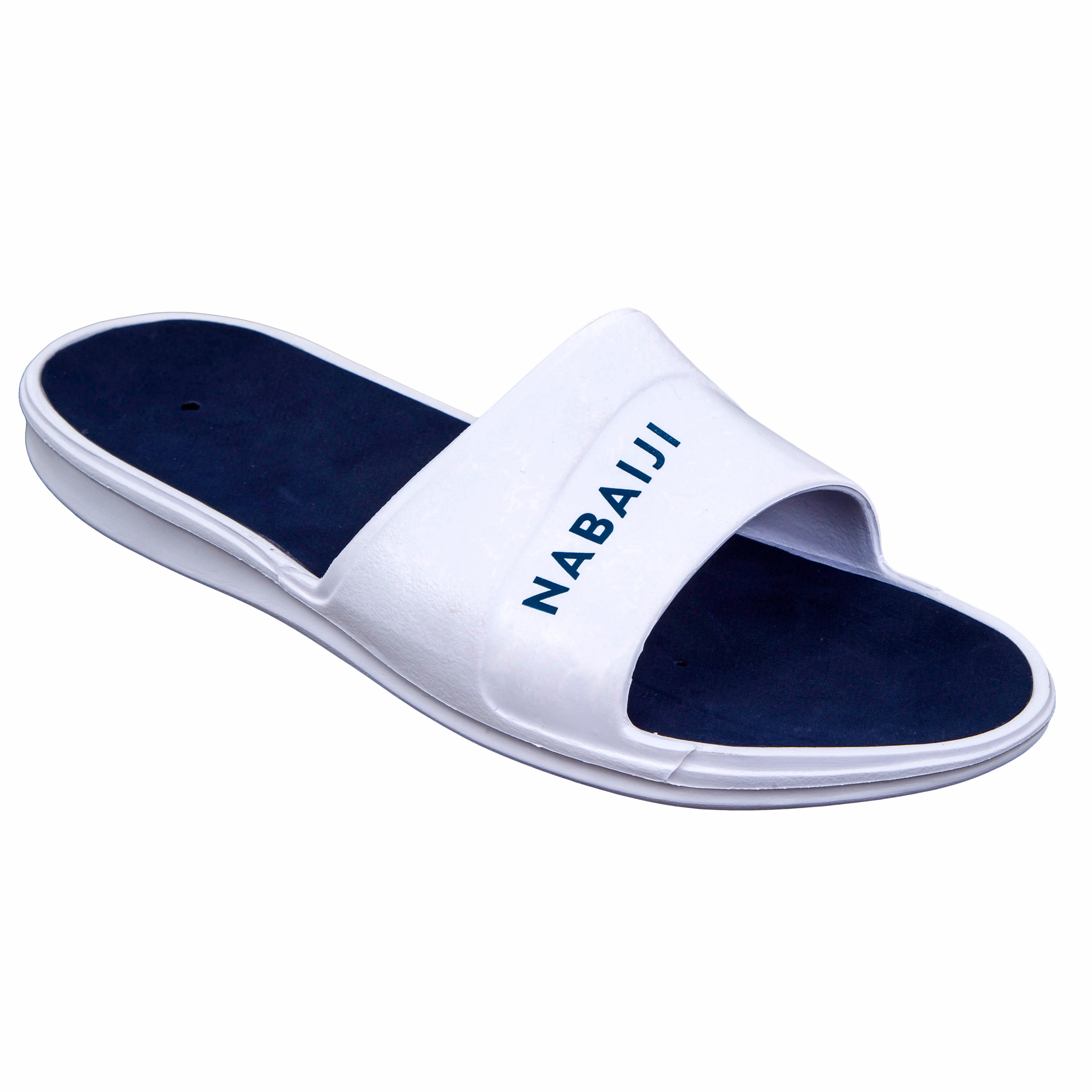 Sandales De Piscine Homme Slap 500 Blanc Bleu Maroc achat