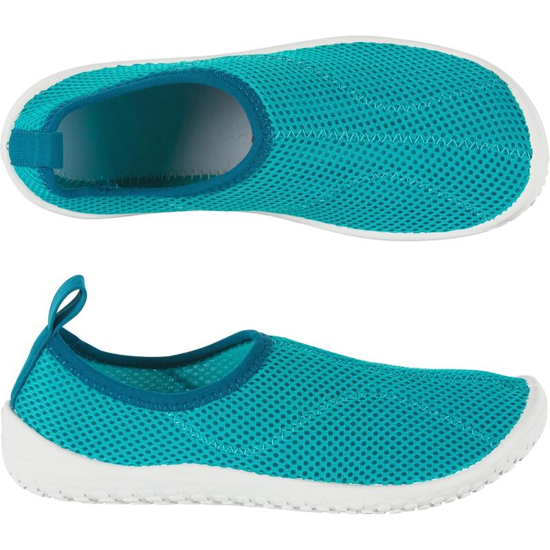 Waterschoenen voor snorkelen kinderen Aquashoes 100 turquoise