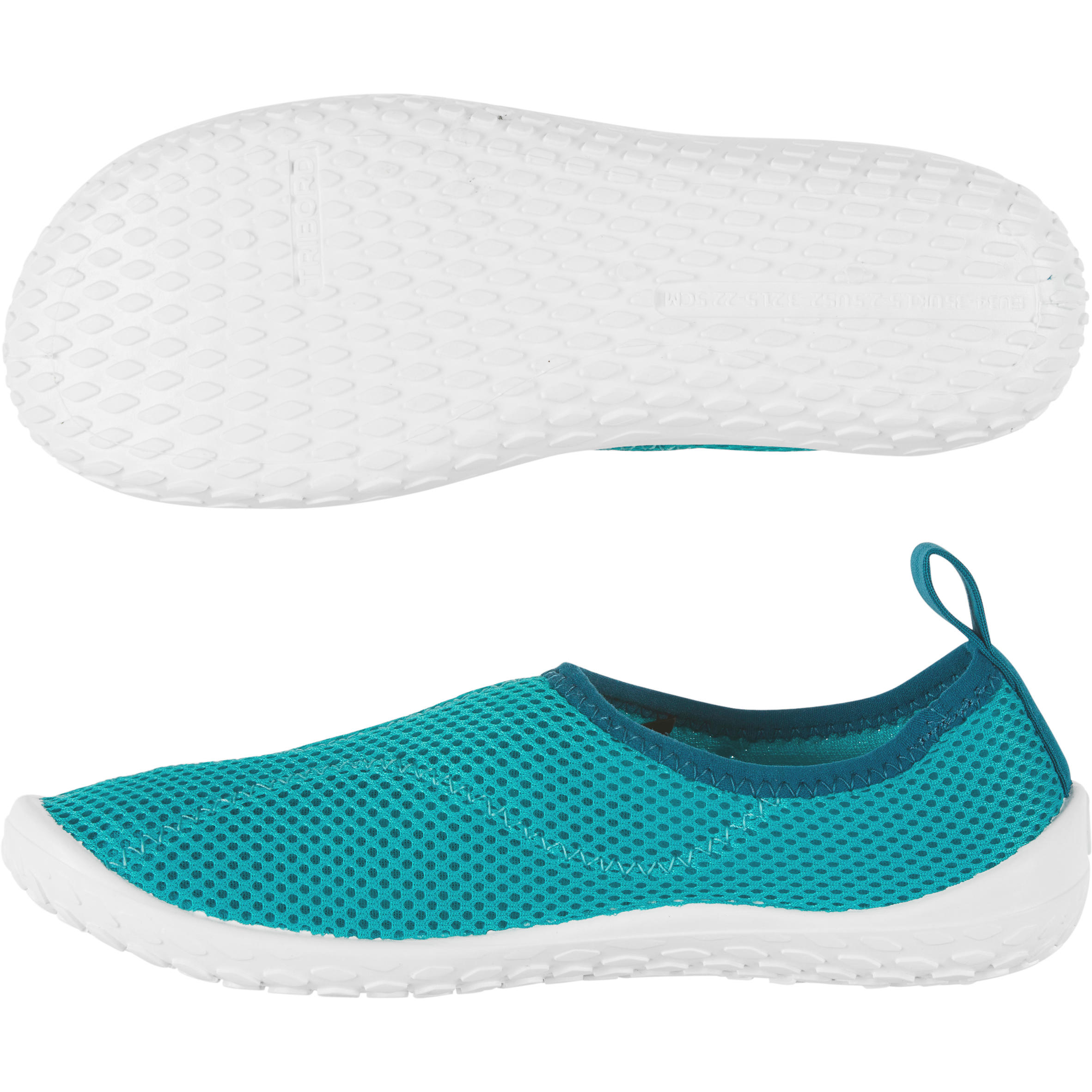 Chaussures aquatiques Enfant Aquashoes 100 Turquoise Decathlon