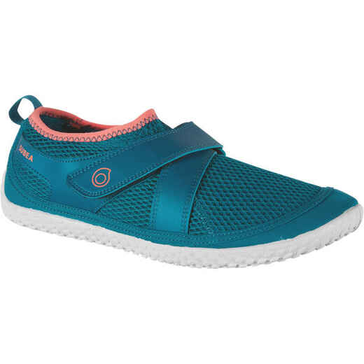 
      Chaussures aquatiques à scratch Adulte - Aquashoes 500 Bleu Rose
  