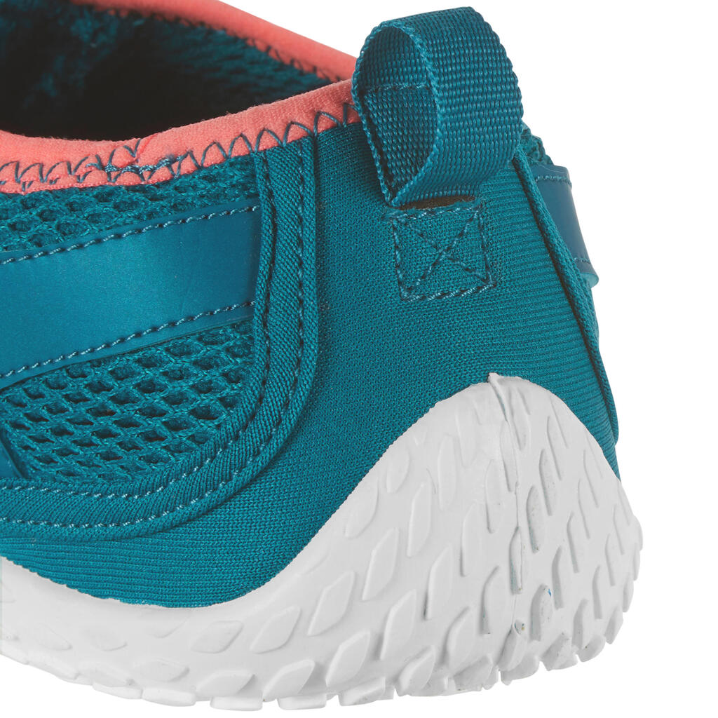 Chaussures aquatiques avec scratch Adulte - Aquashoes 500 bleu rose