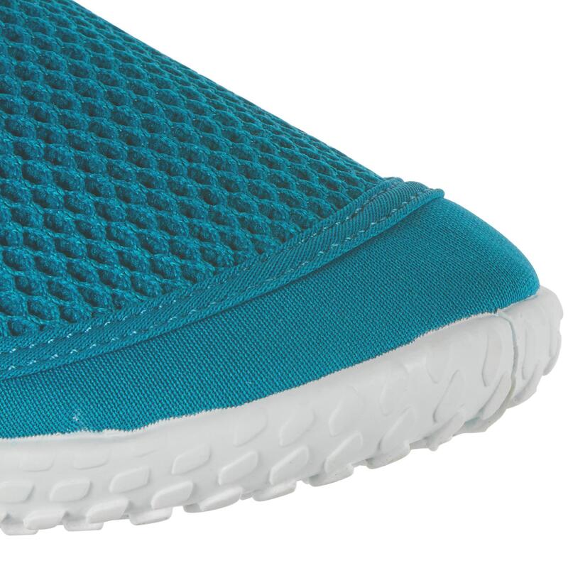 Waterschoenen met klittenband volwassenen Aquashoes 500 blauw roze