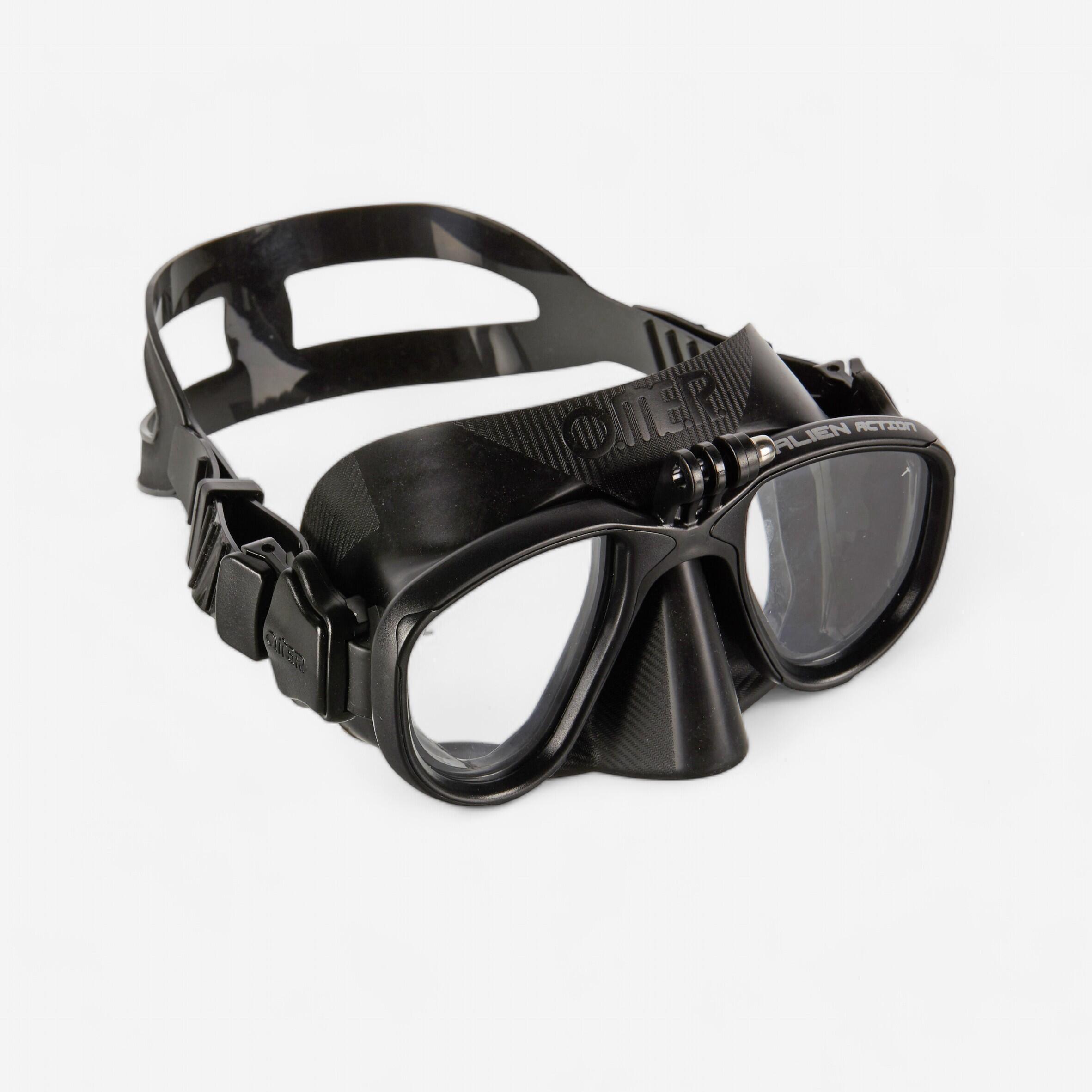 Omer - Masque Chasse Sous-marine Omer - Alien Action Cam Noir - Masque - Snorkeling Plongee Chasse Ss Apnee - - Taille Unique - Decathlon