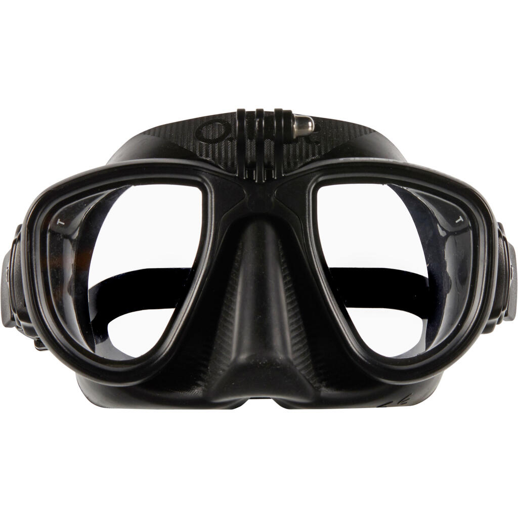 Maska Alien Action na podmorský rybolov bez prístroja s úchytom na kameru čierna
