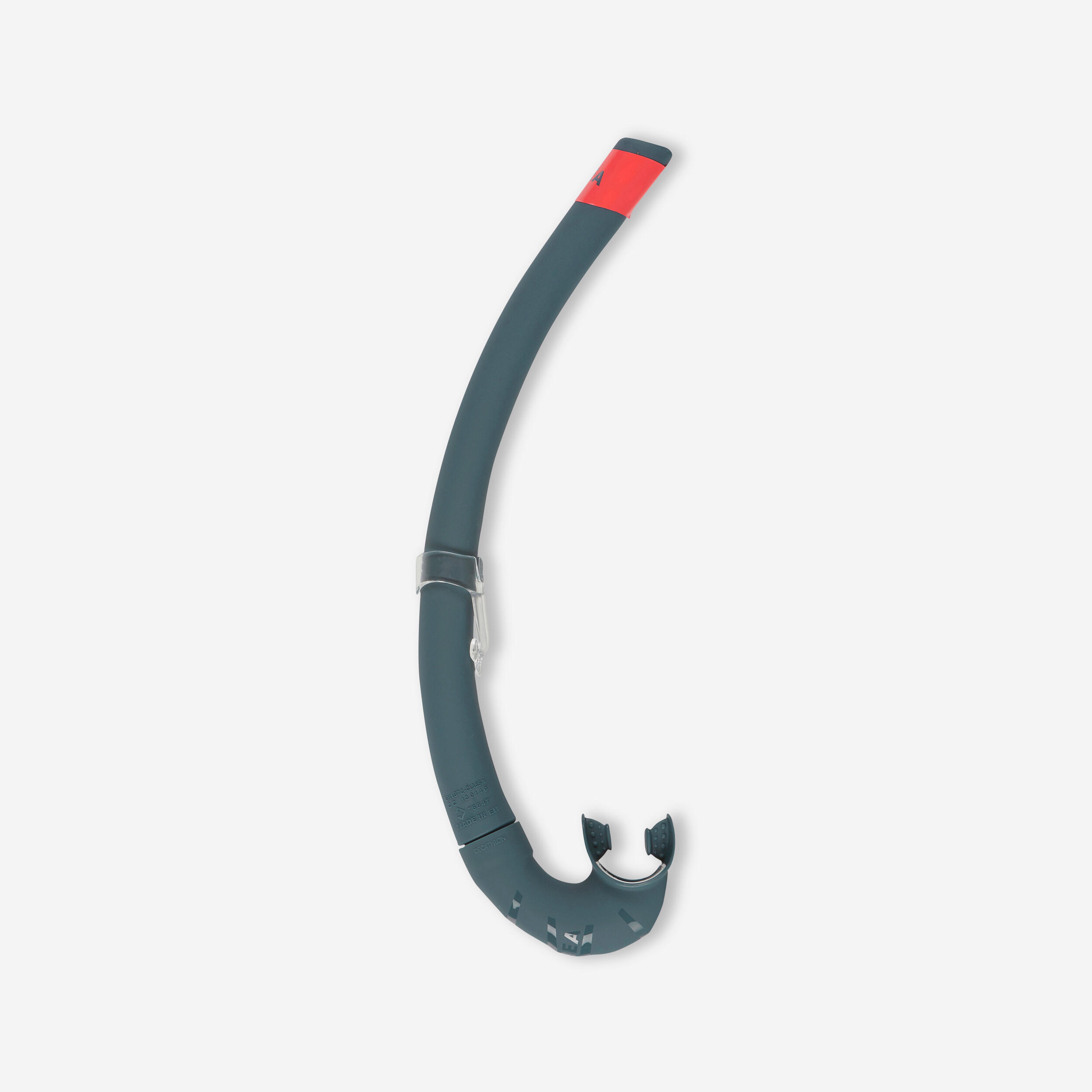 FRD 500 Freediving snorkel, flexible - storm grey 1/5