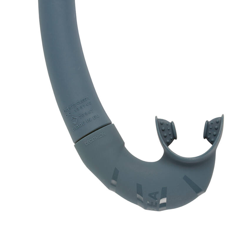 FRD 500 Freediving snorkel, flexible - storm grey