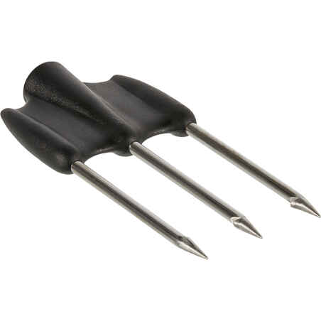 SPF500 Spearfishing Spear Screw-On 3-Prong Trident Short Barbs 6.5