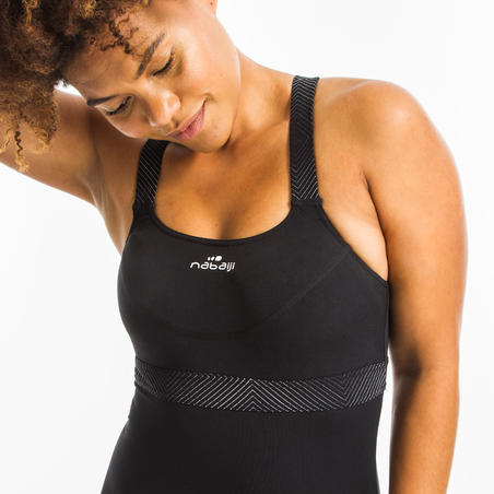 Crni jednodelni ženski kupaći kostim ANNA