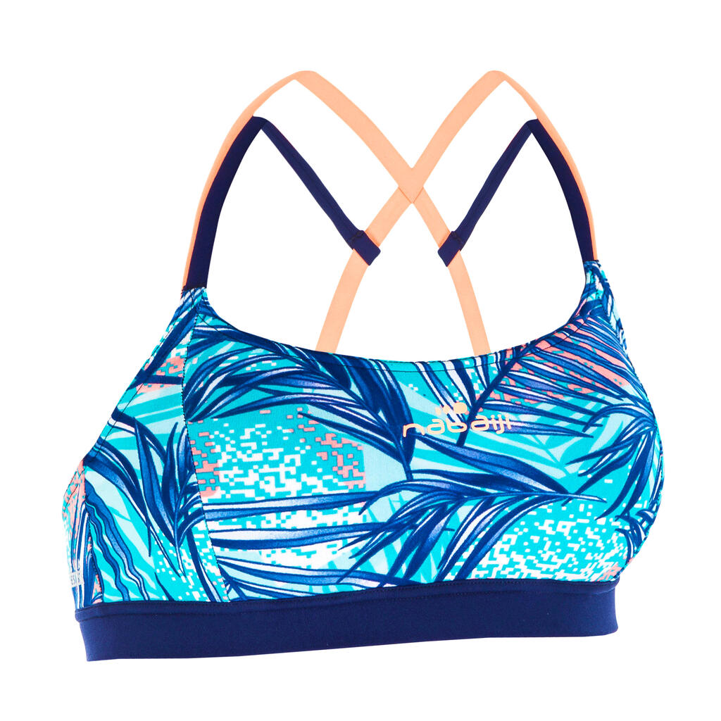 Sportbikini Oberteil Aquafitness Meg Mem Damen schwarz
