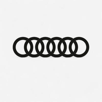 Haargummis 6 Stück - schwarz