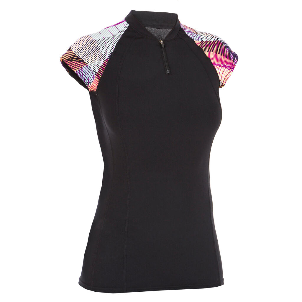 Aquafit-Aquabiking Women's Short-Sleeved T-shirt Sisi Anna Black