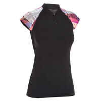 Women’s Aquagym-Aquabike Short-sleeved T-shirt Anna black vib