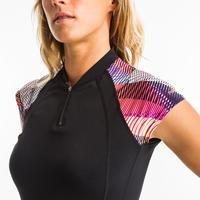 Women’s Aquagym-Aquabike Short-sleeved T-shirt Anna black vib