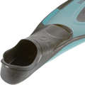 SCD FULL FOOT FINS Scuba Diving - Fins SCD 500 - Turquoise SUBEA - Scuba Diving Equipment