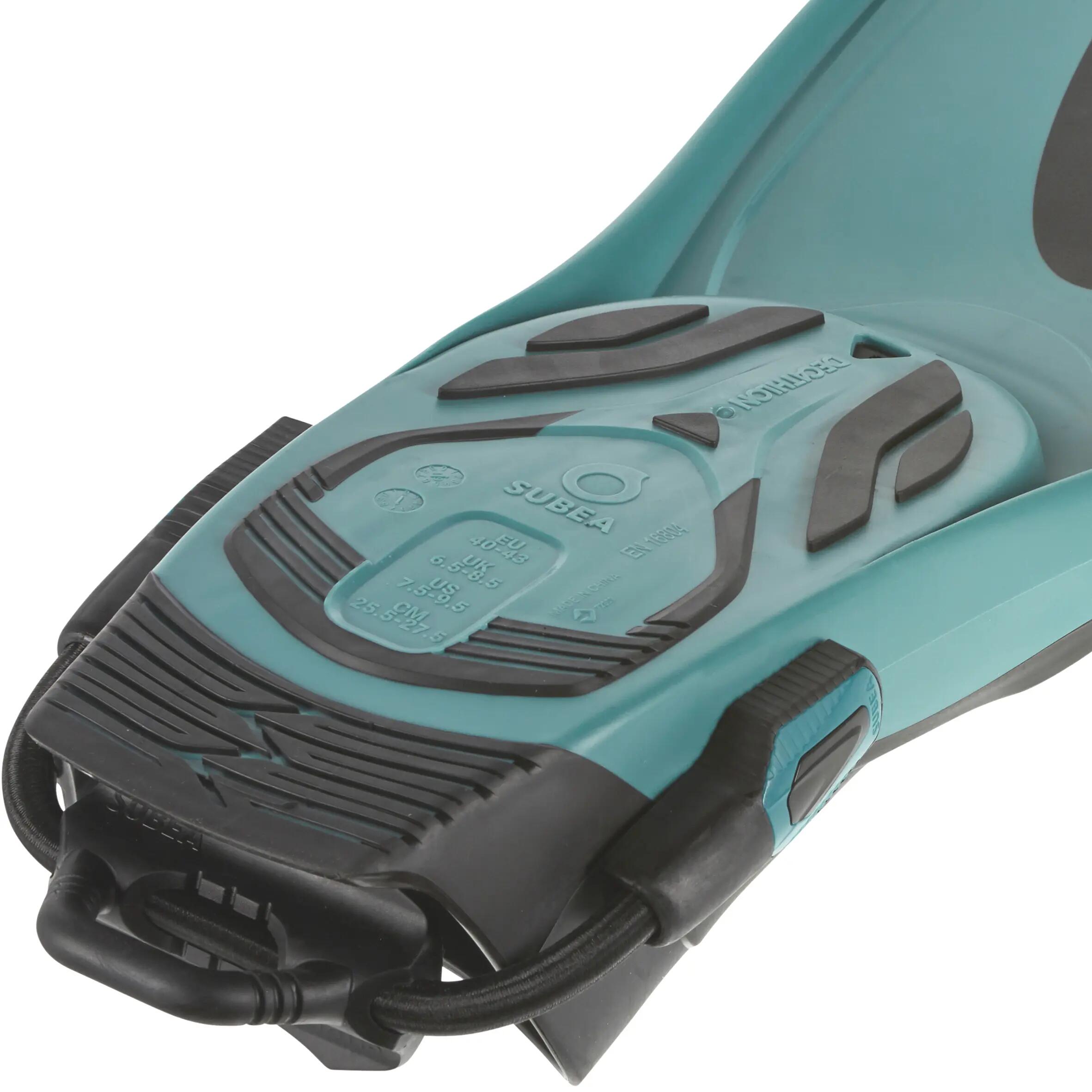 Diving fins adjustable OH 500 soft turquoise 5/6