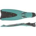 SCD FULL FOOT FINS Scuba Diving - Fins SCD 500 - Turquoise SUBEA - Scuba Diving Equipment
