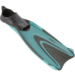 ADULT SCUBA DIVING FINS 500 - TURQUOISE