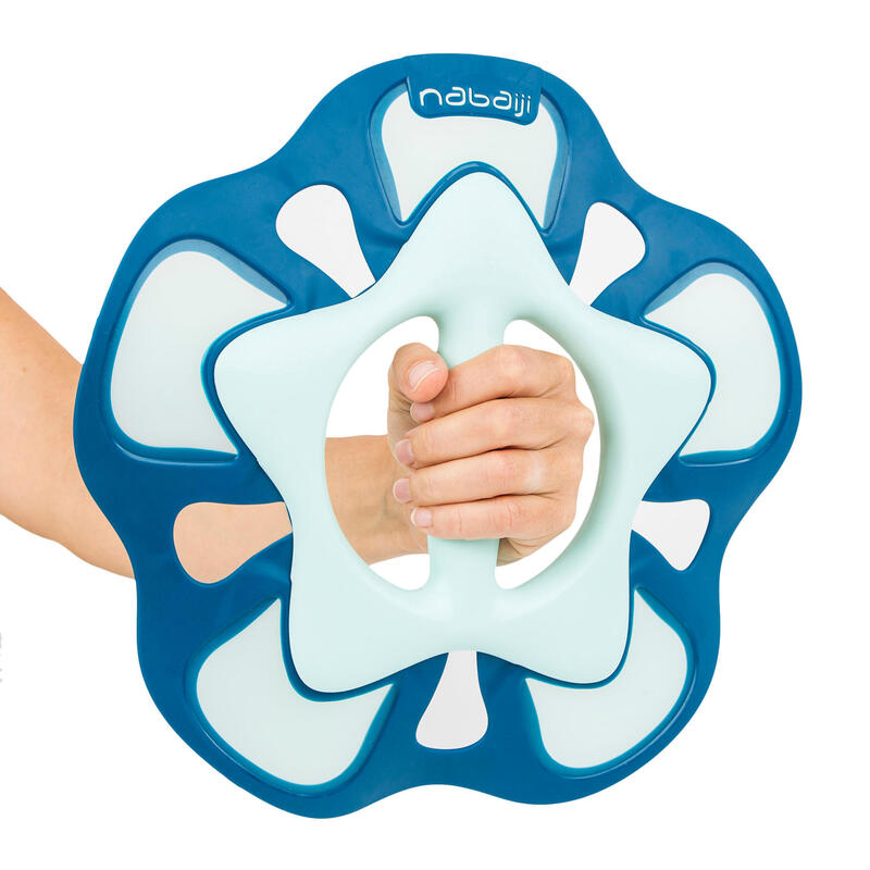 Set 2 gantere acvatice pentru Aquagym Pullpush Flower S Albastru