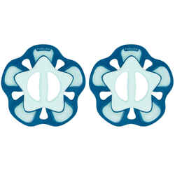 Aquafitness pair of Pullpush Flower S Dumbbells - green blue