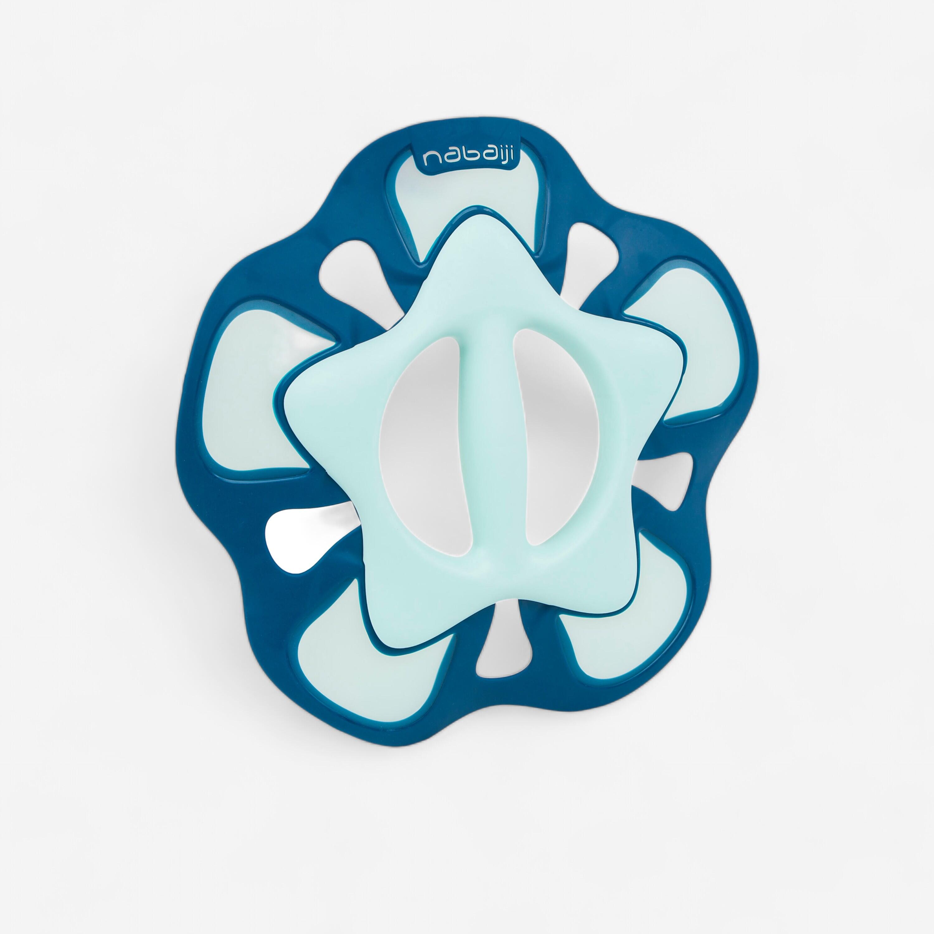 Paire d’haltères aquagym taille S - Pullpush Flower vert/bleu - NABAIJI