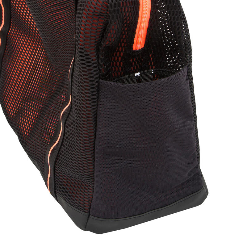 Tas voor aquabike-aquagym in netstof zwart/oranje