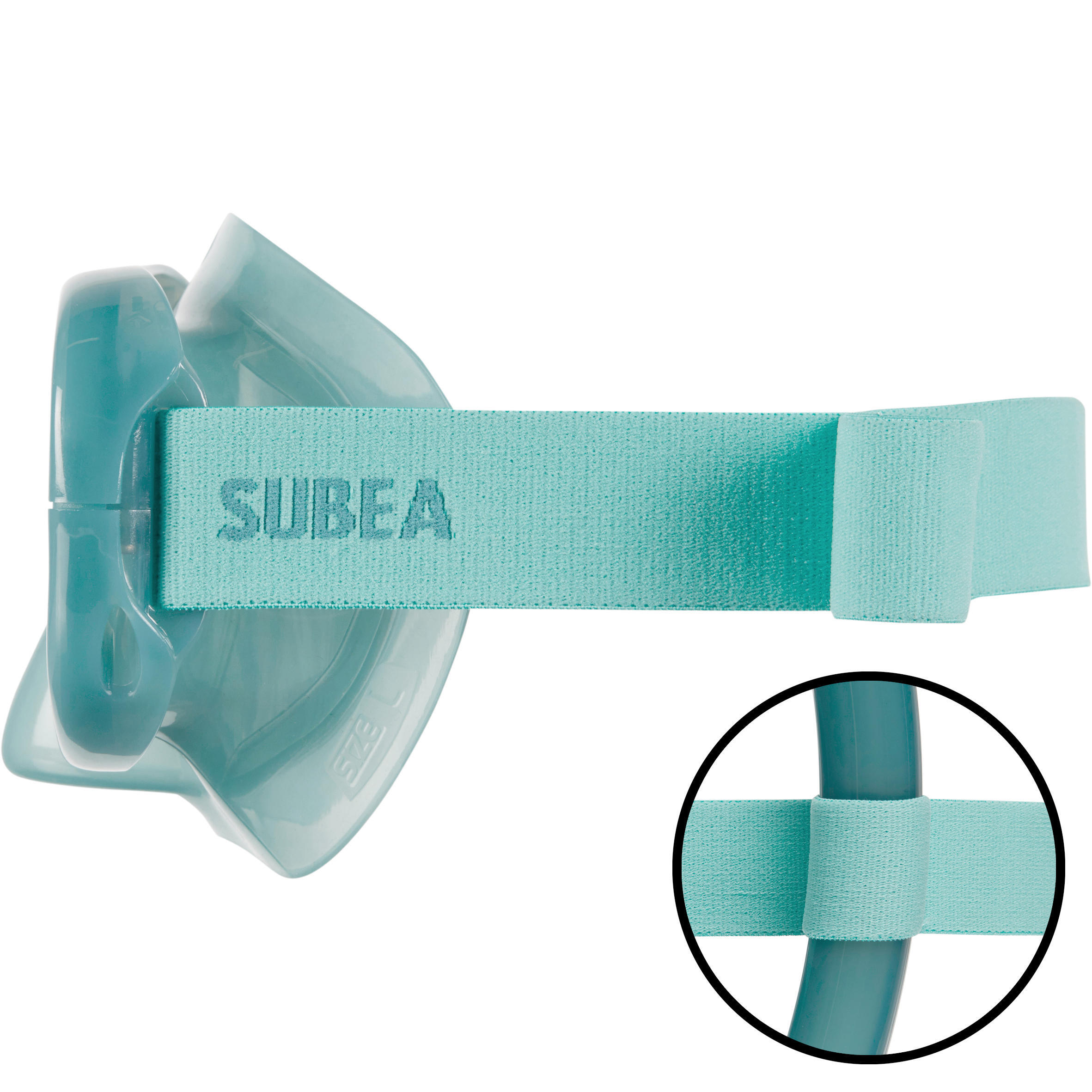 Diving mask 100 comfort blue grey 4/6