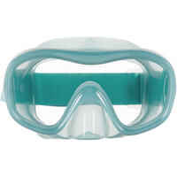 Adult’s Diving Snorkelling Mask and Snorkel Kit SNK 100 - Pale Green