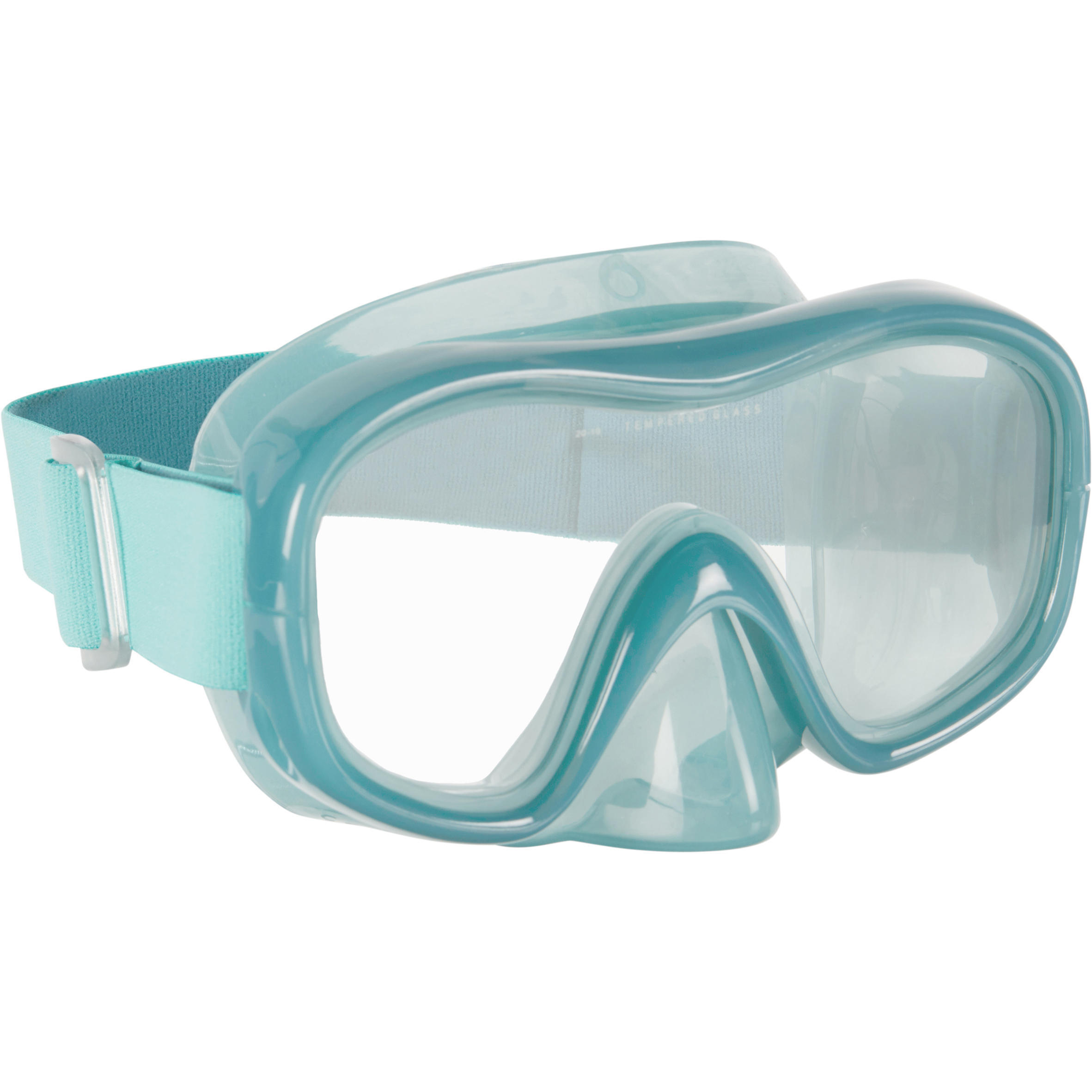 SUBEA Diving mask 100 comfort blue grey