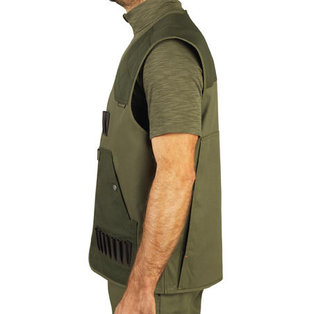 Gilet chasse léger homme - 100 vert