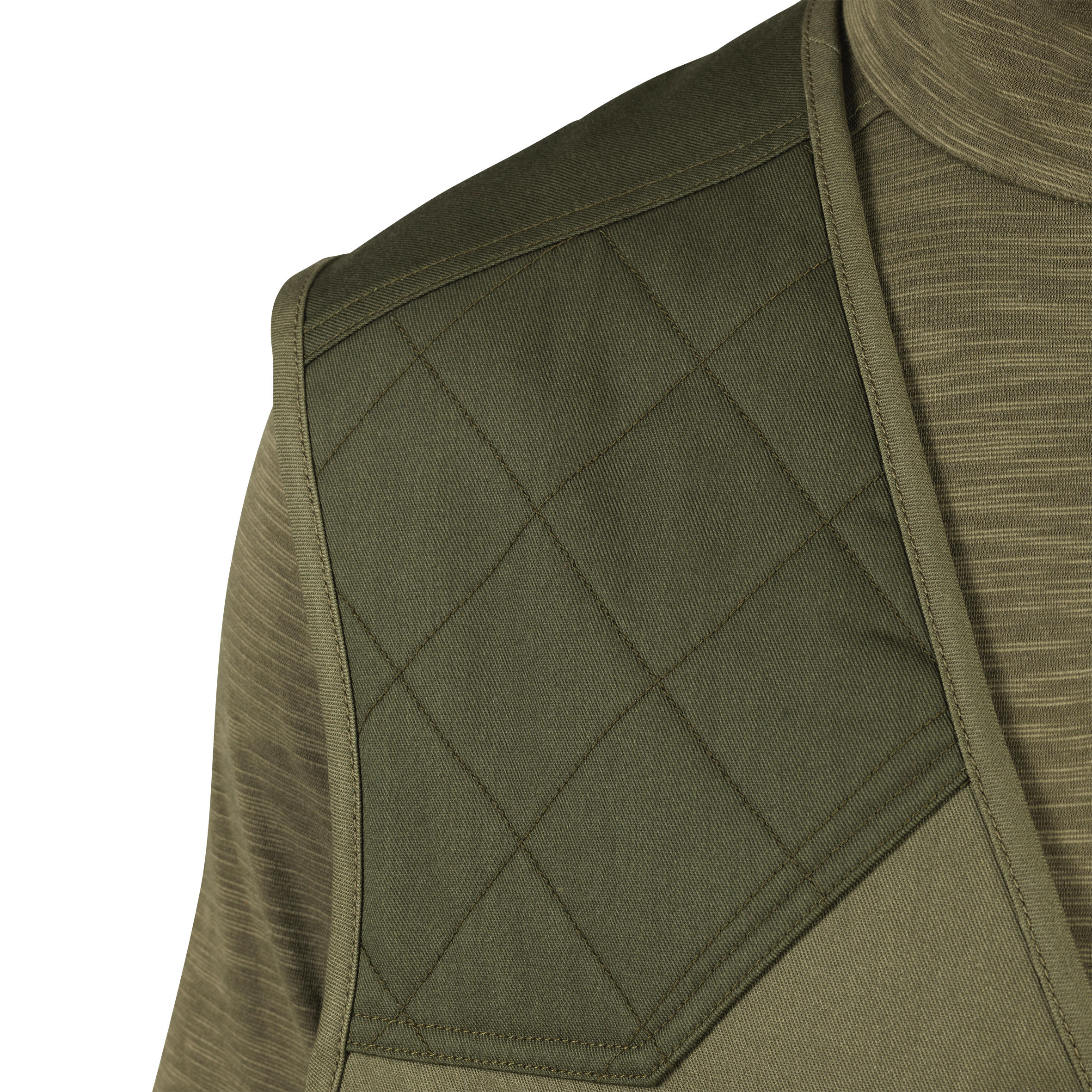 Men's Hunting Lightweight Waistcoat - 100 green 2/5