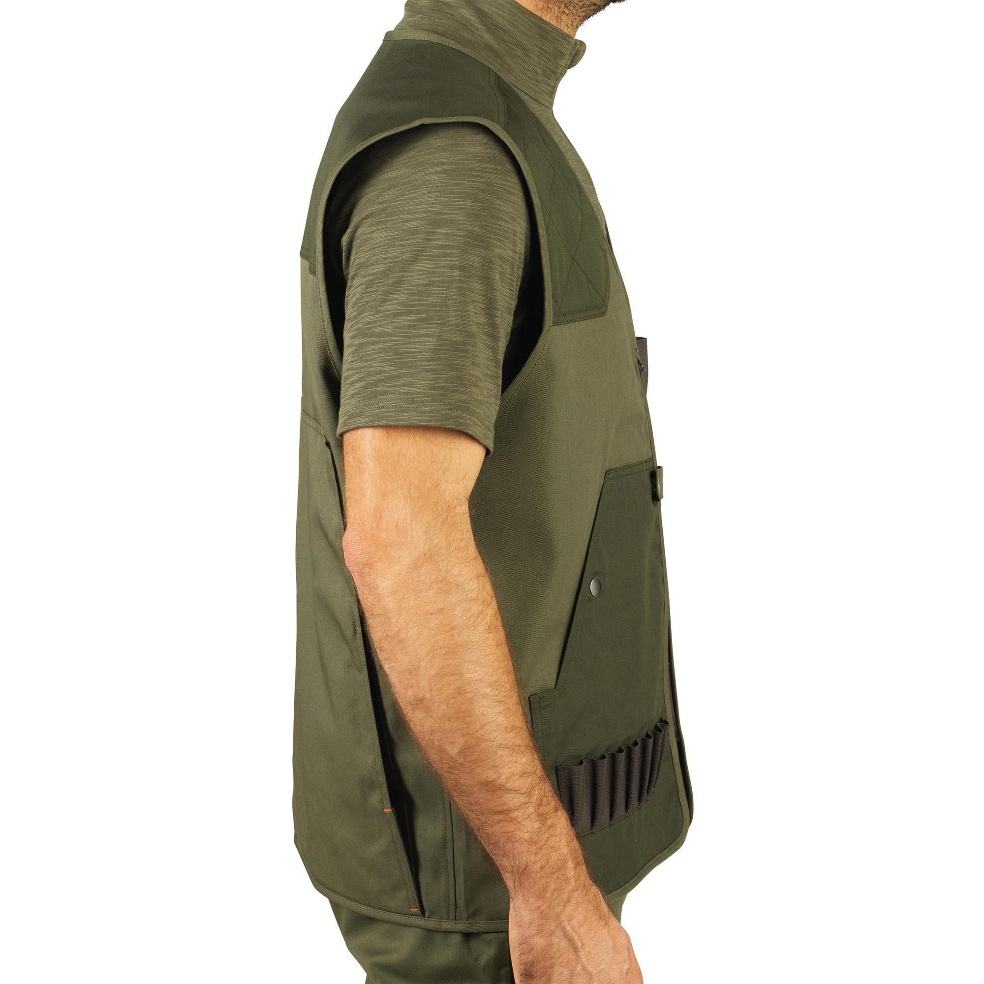 Men's lightweight hunting vest - 100 green