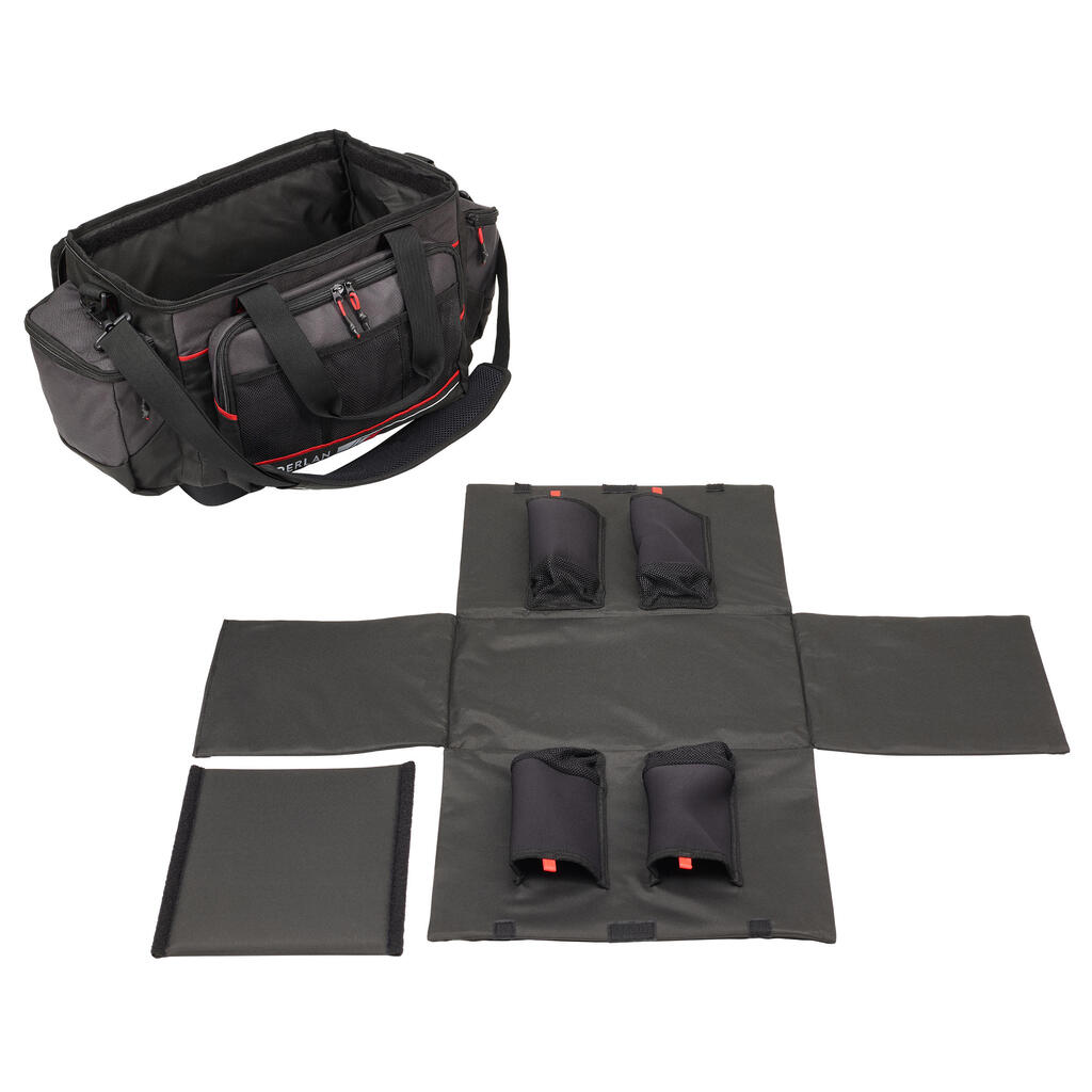 Črna in rdeča torba za ribolov CARRYALL (31 l)
