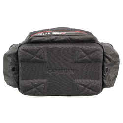 STORAGE AND TRANSPORT BAG 31L FOR FISHING BAIT, BLACK/RED