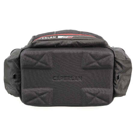 STORAGE AND TRANSPORT BAG 31L FOR FISHING BAIT, BLACK/RED