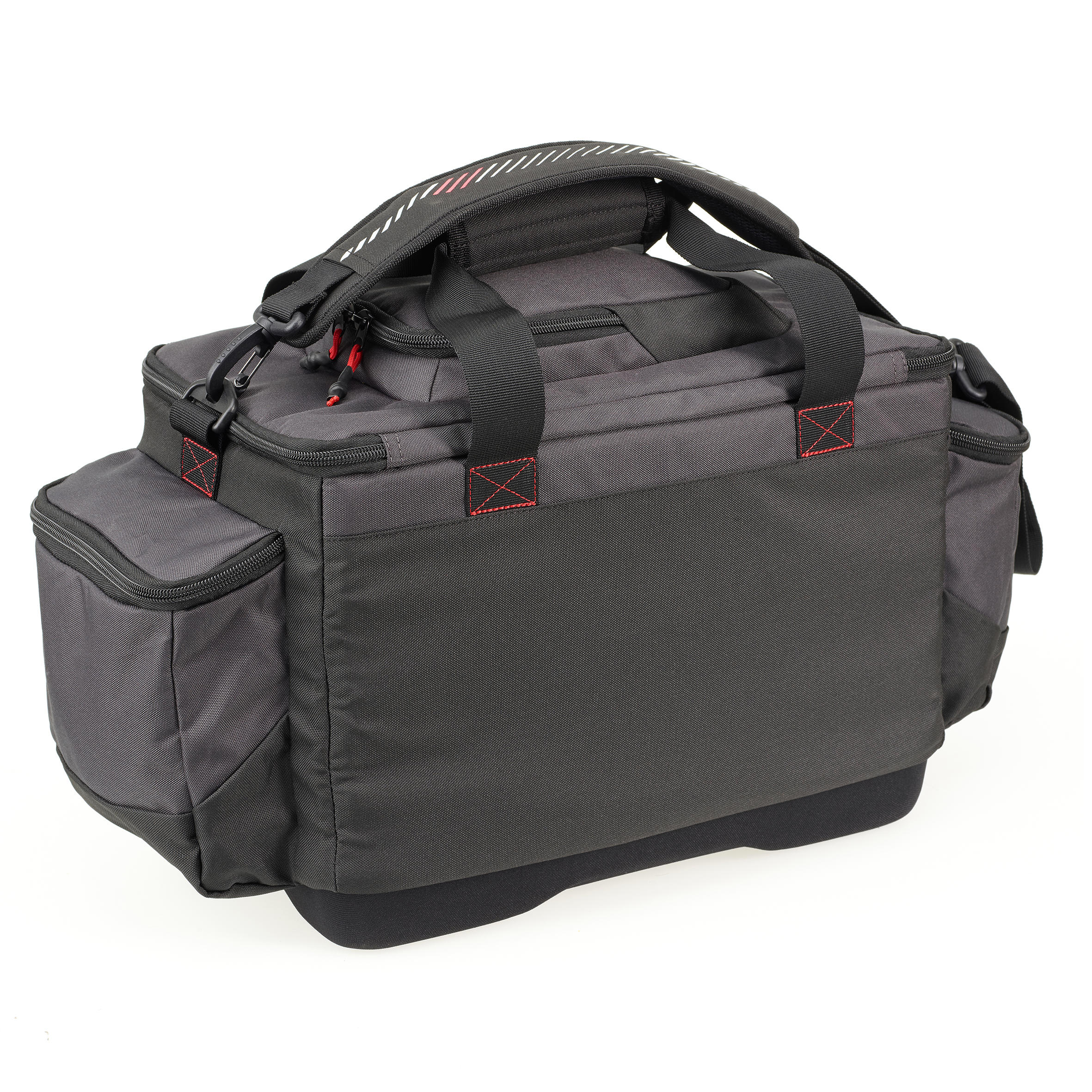 STORAGE AND TRANSPORT BAG 31L FOR FISHING BAIT, BLACK/RED 6/15