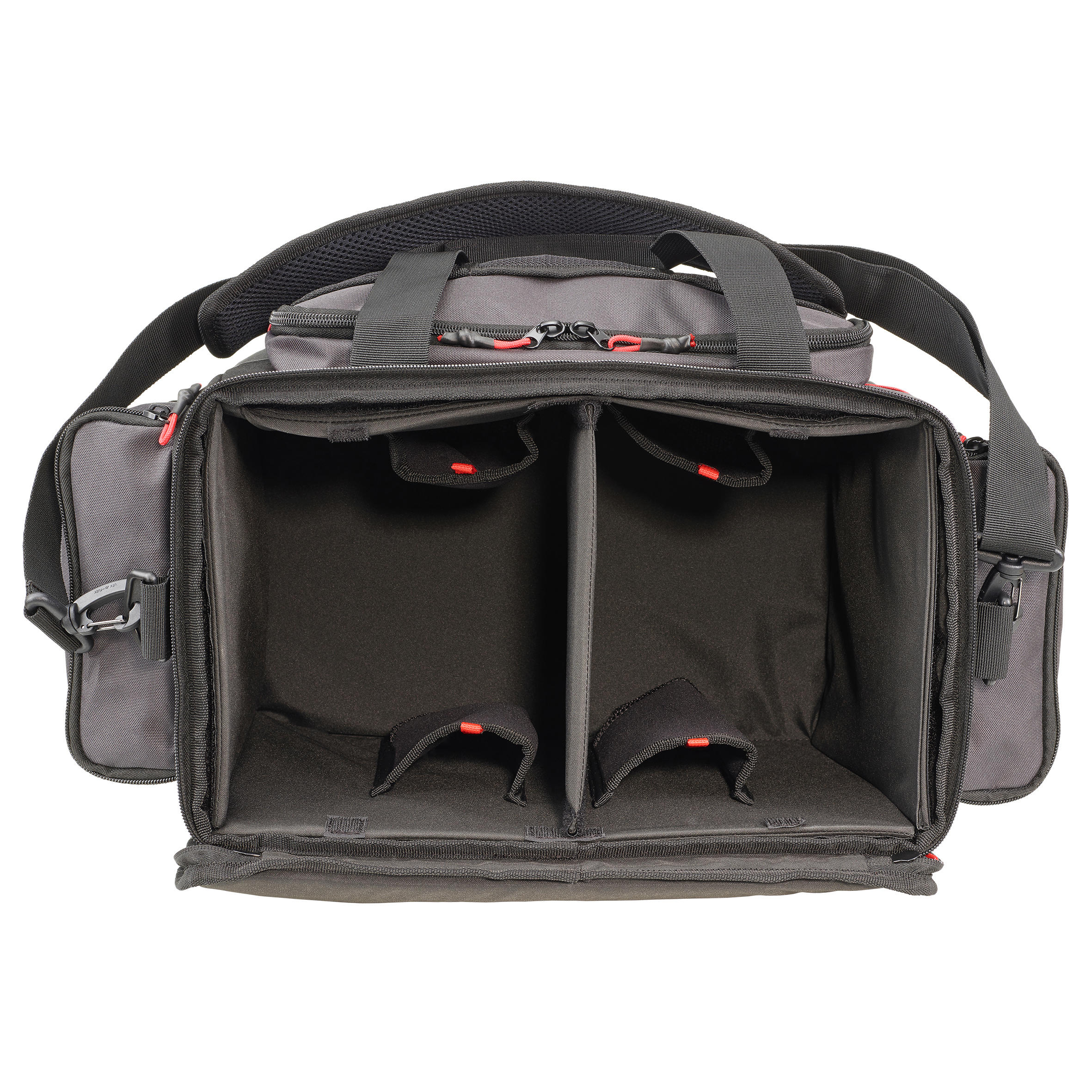 STORAGE AND TRANSPORT BAG 31L FOR FISHING BAIT, BLACK/RED 8/15