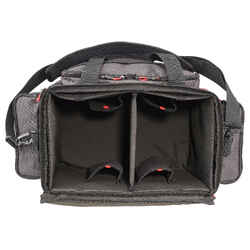 STORAGE AND TRANSPORT BAG 31L FOR FISHING BAIT, BLACK/RED