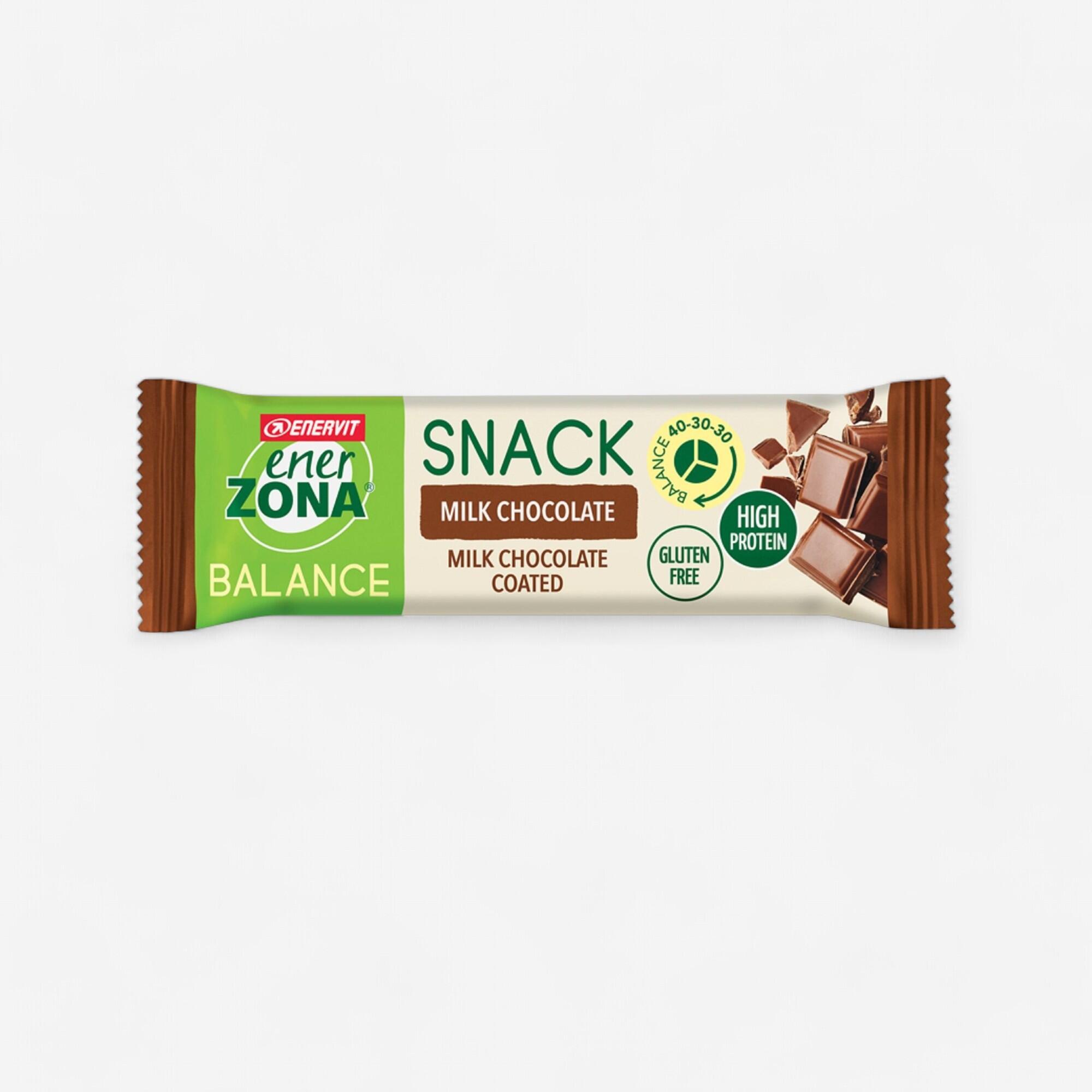 ENERZONA BARRETTA PROTEICA ENERVIT ENERZONA SNACK MILK CHOCOLATE COATED GLUTEN FREE 33G