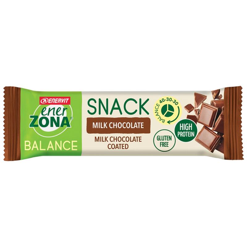 BARRETTA PROTEICA ENERVIT ENERZONA SNACK MILK CHOCOLATE COATED GLUTEN FREE 33G