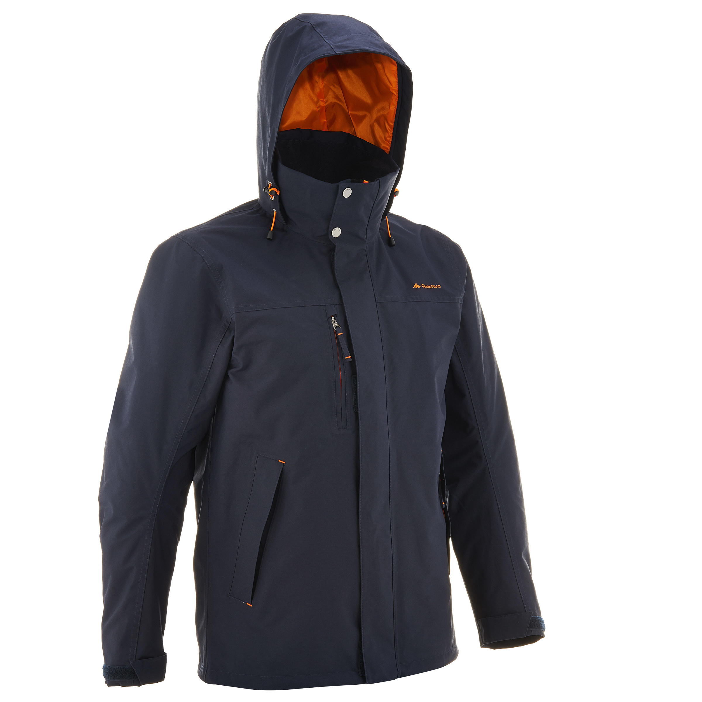 Arpenaz 300 Men's Hiking Waterproof Rain Jacket - Navy Flash 2/18