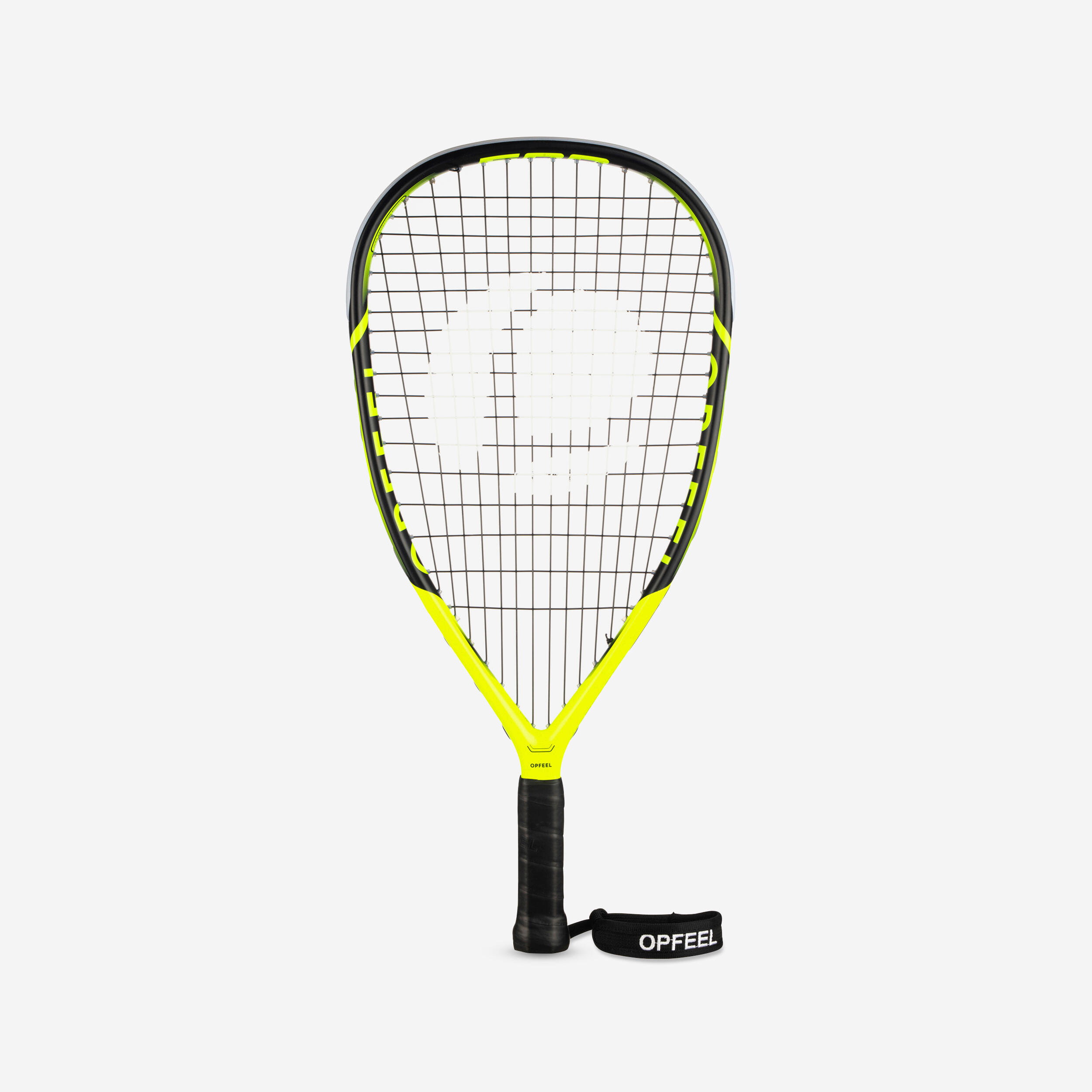 Perfly - Raquette De Squash57 Confirme Sr57 500 - Raquette De Racketball - Badminton Squash - Jaune-noir-vert - Taille Unique - Decathlon