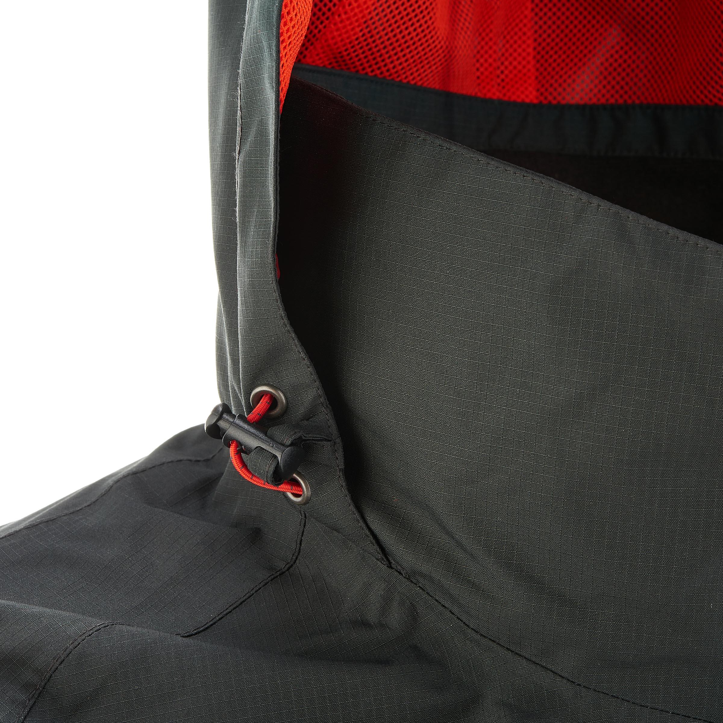Forclaz 100 Men's Hiking Waterproof Rain jacket - black/grey 10/18